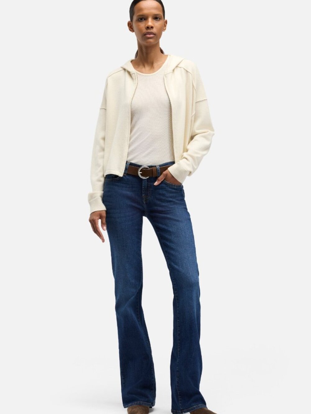 7 For All Mankind Dark-Wash Flare Jean